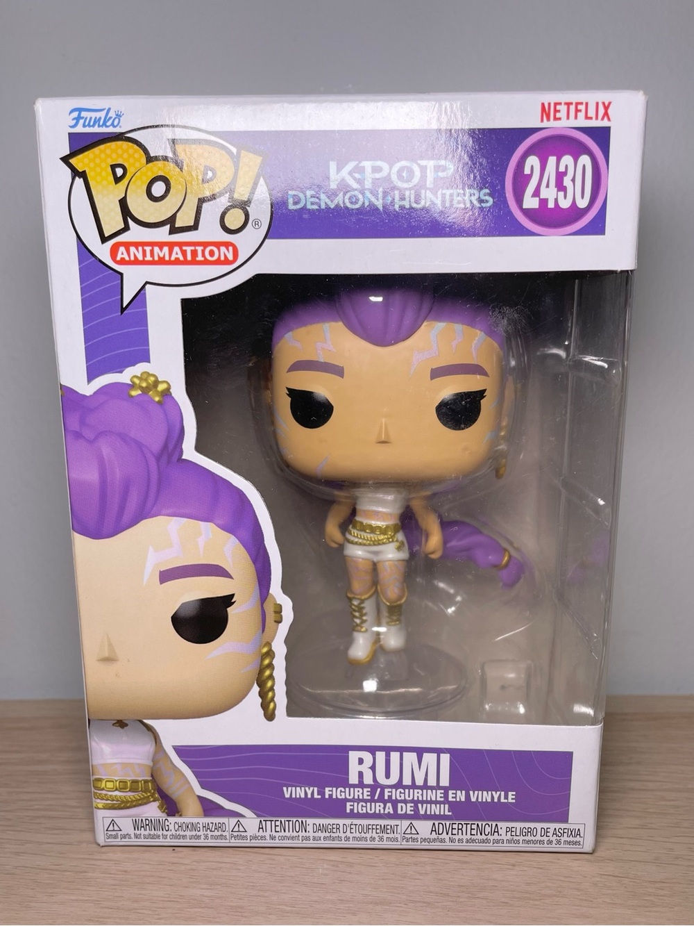 Funko Pop KPop Demon Hunters Rumi #2430 Netflix Animation Vinyl Figure